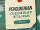 Pengumuman Kelulusan Kelas IX Tahun Pelajaran 2025-2026